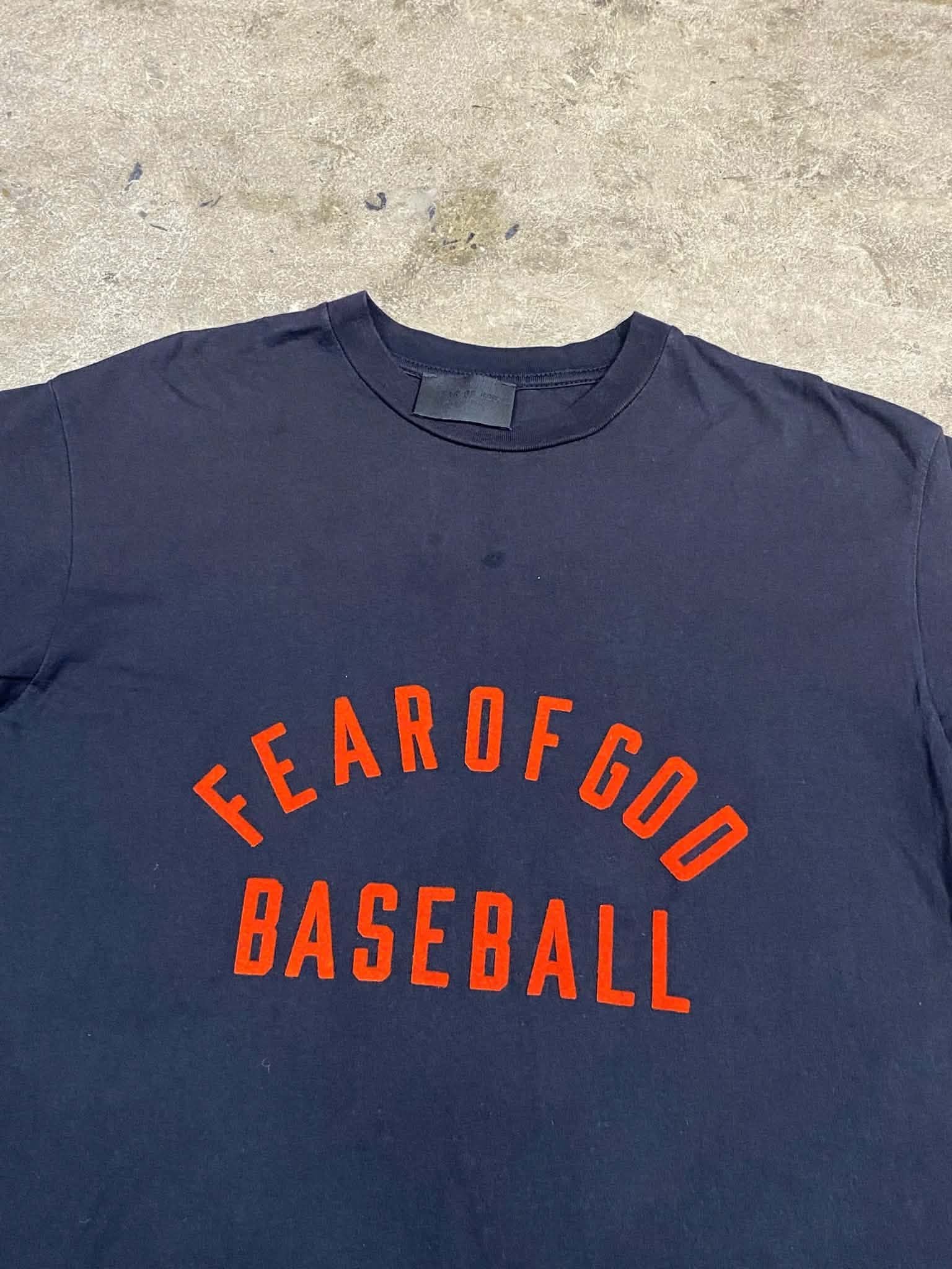  Fear Of God Baseball Tee (Black/Red) (Used) 