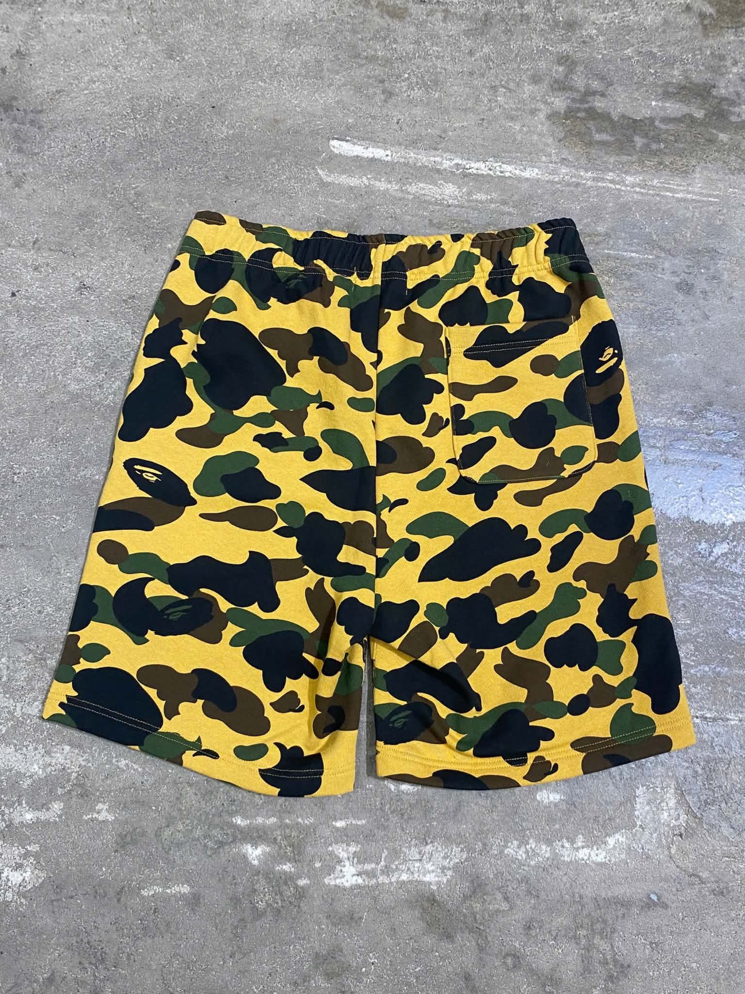  Bape Shorts 1st Camo (Yellow) (Used) 