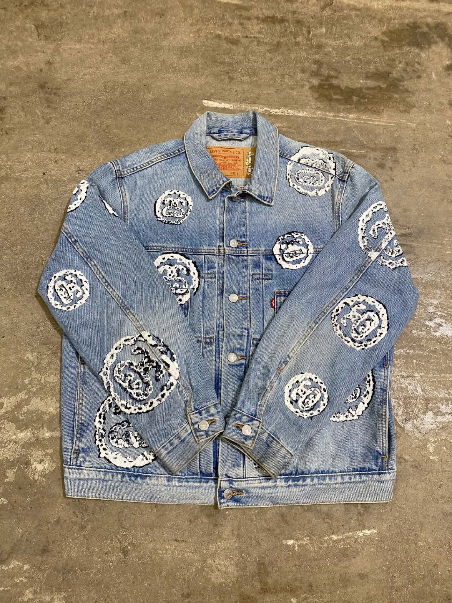  Denim Tears x Stussy x Levi's Jacket (Blue) (Used) 