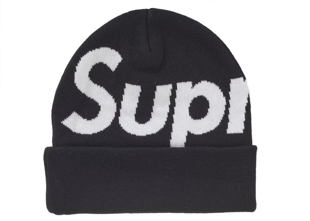  Supreme Big Logo Beanie FW24 (Black) 