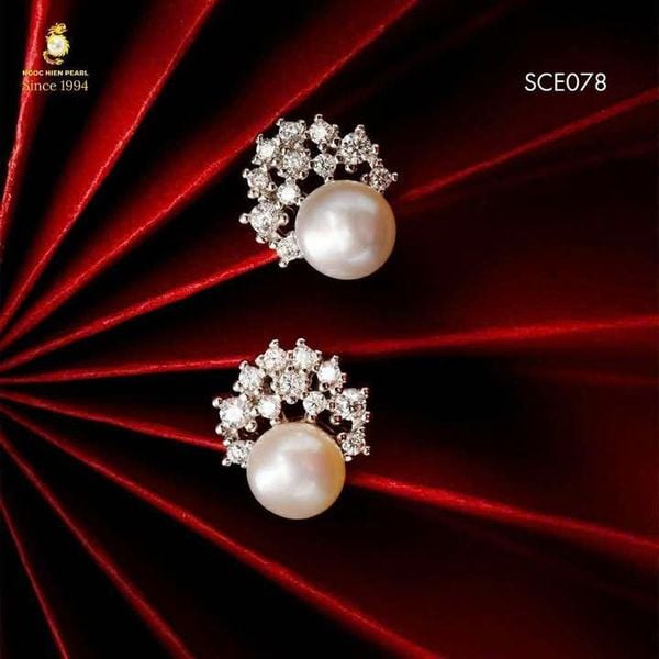  Bông Tai Ngọc Trai Freshwater SCE078 