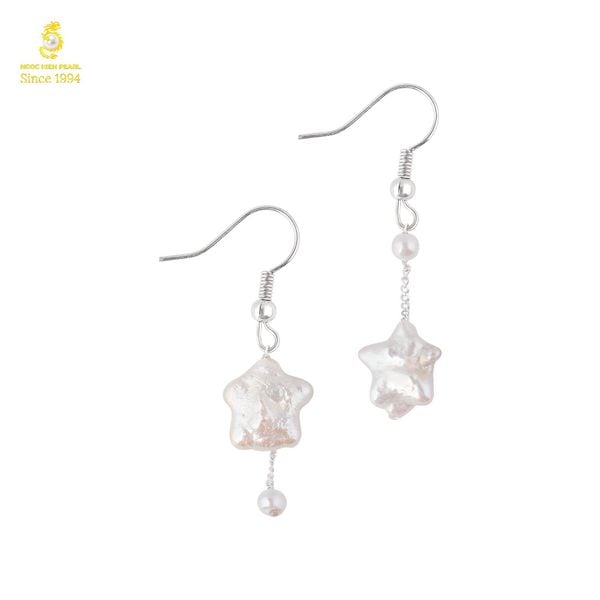  Bông tai ngọc trai Baroque S0E027 