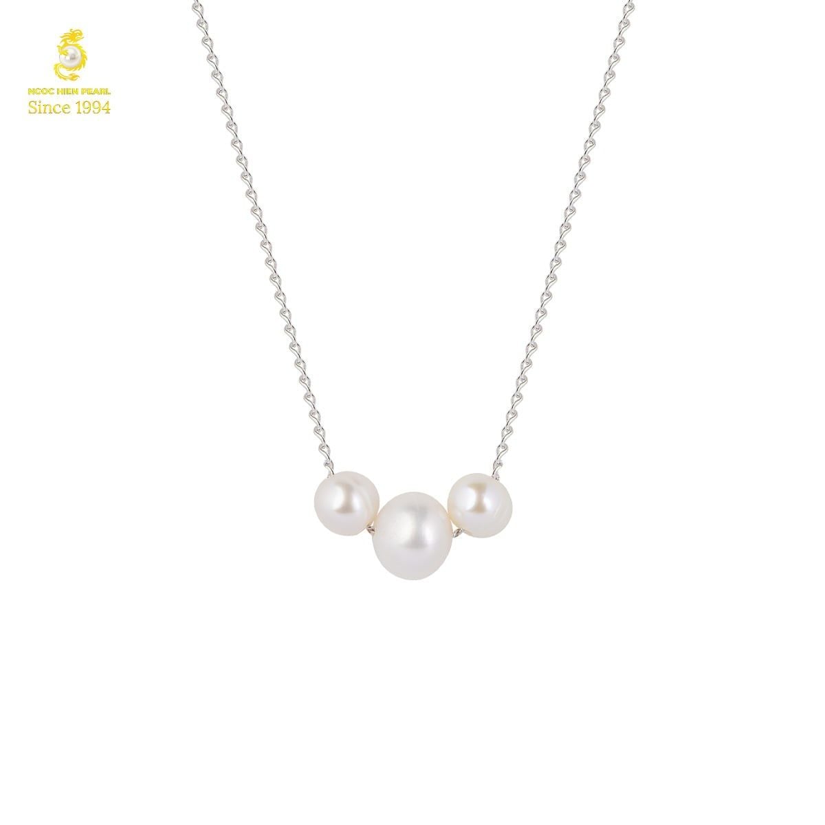  Dây chuyền bạc ngọc trai Freshwater SPC000 