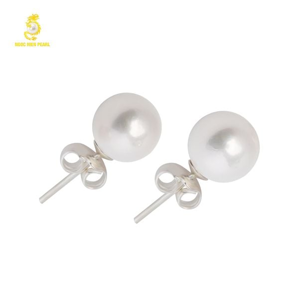  Bông tai ngọc trai Freshwater kết hợp bạc 925 SSE000002600 