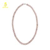  Chuỗi cổ ngọc trai Freshwater NS0006 màu hồng tím 