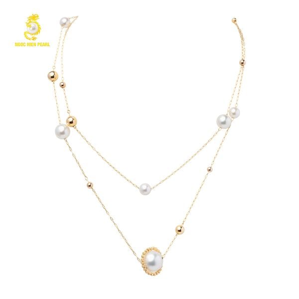  Dây chuyền ngọc trai thiết kế GDC124 