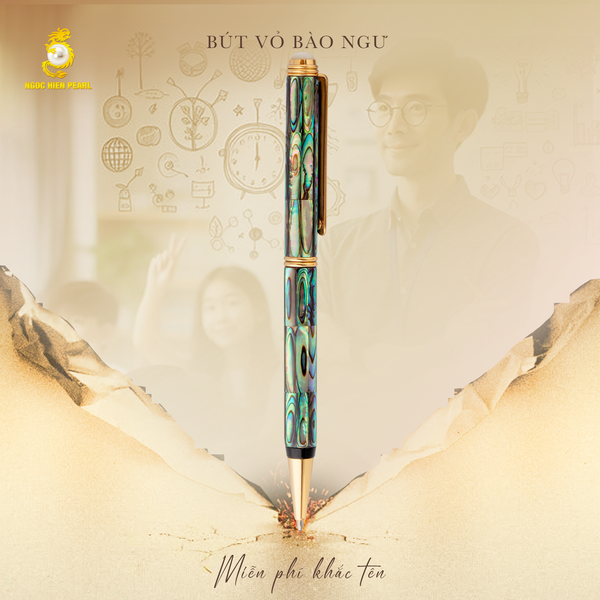  Bút vỏ trai Bào ngư mạ vàng PPS007 