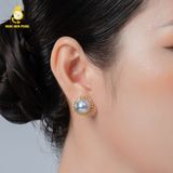  Bông tai ngọc trai Cấy Trên Vỏ GEP 