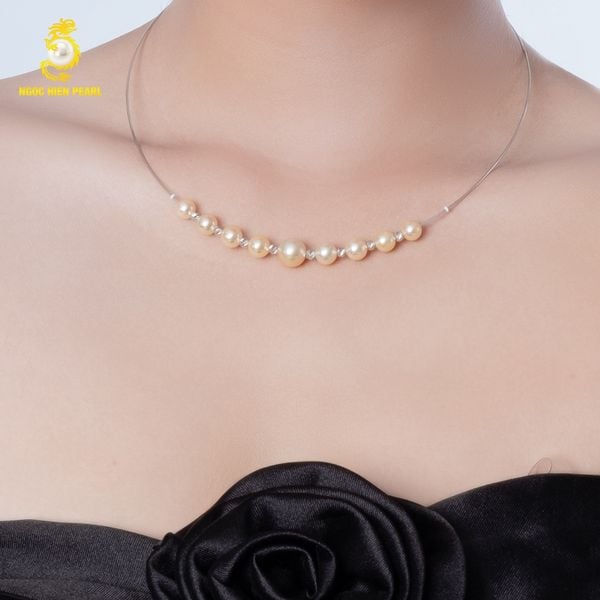  Kiềng ngọc trai thiết kế GDC108 