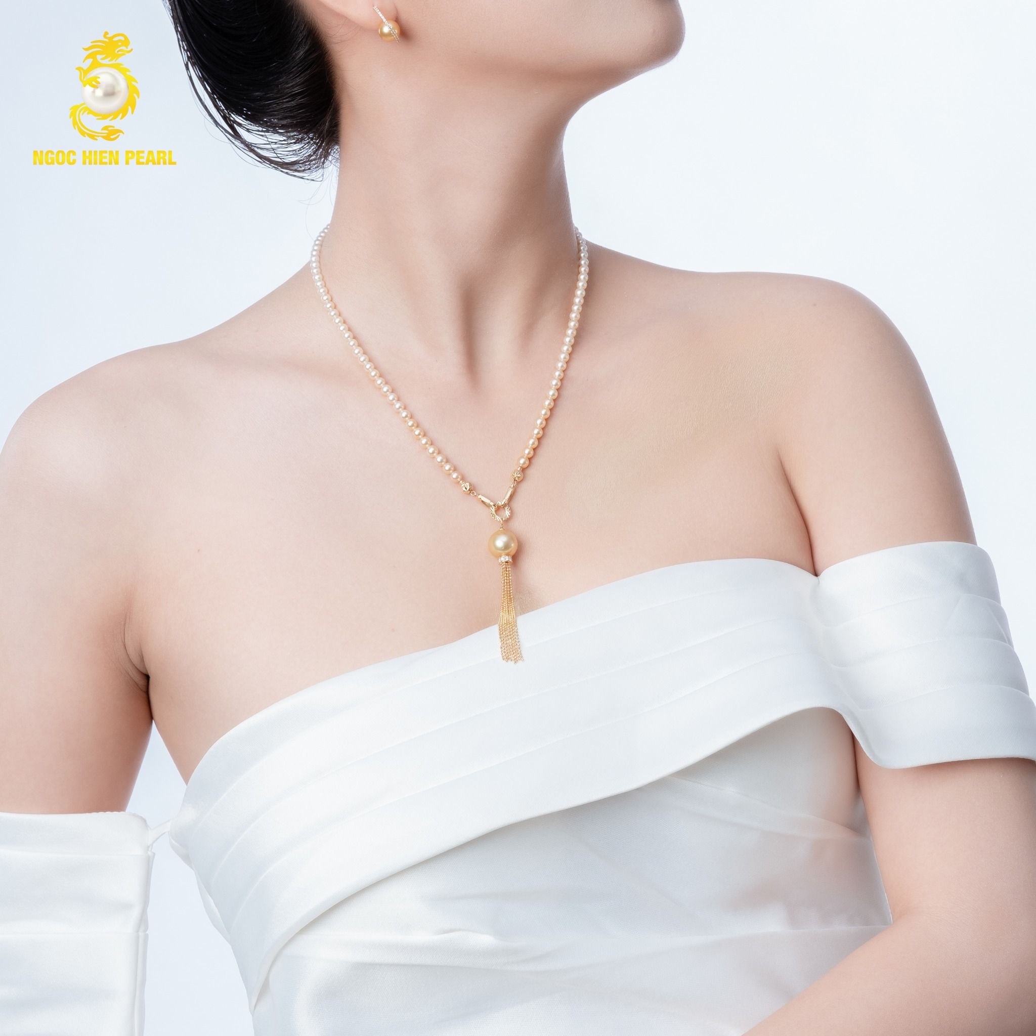  Chuỗi cổ ngọc trai thiết kế GDC174 