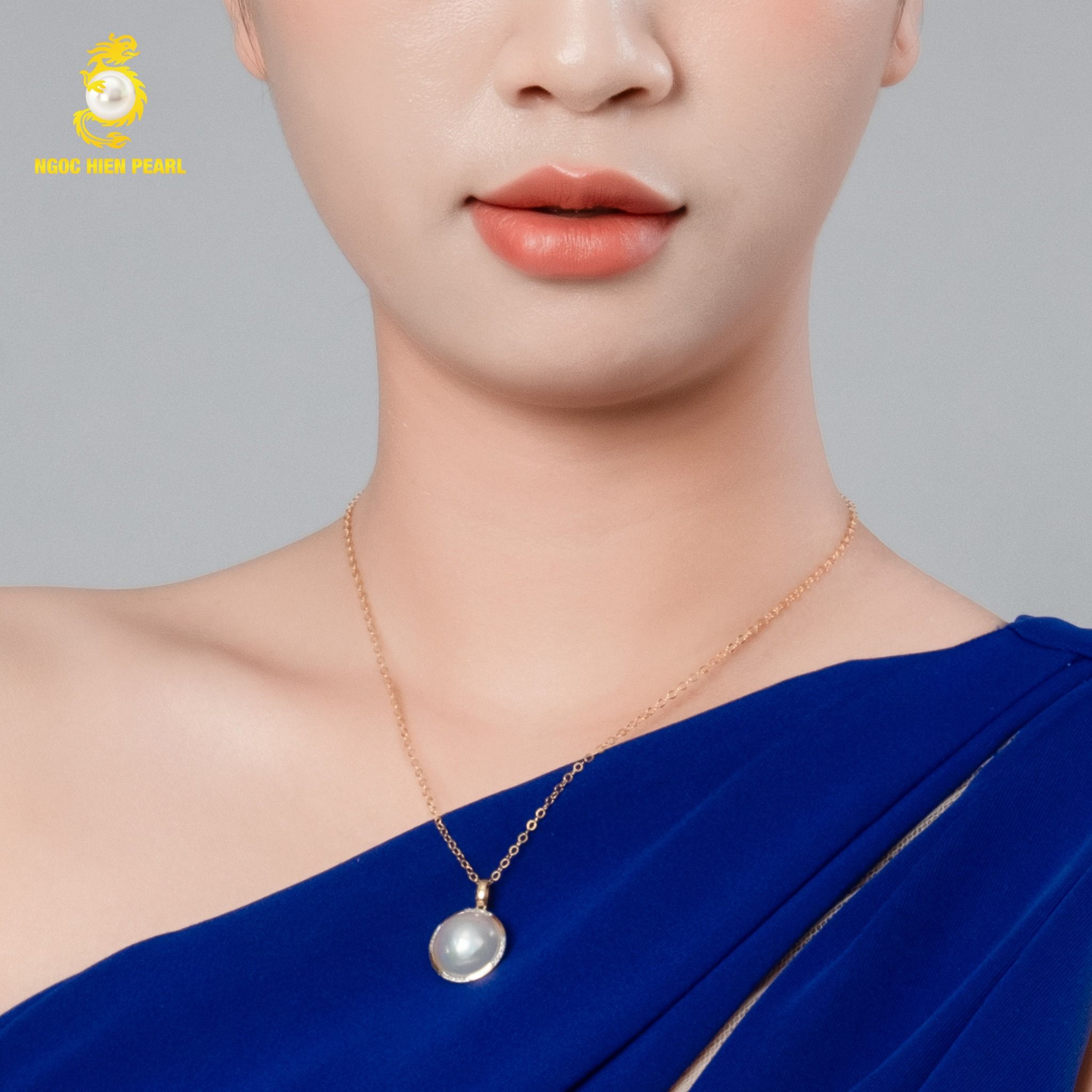  Mặt dây chuyền ngọc trai Cấy Trên Vỏ GPP 