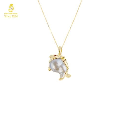 Mặt dây chuyền ngọc trai kết hợp Vàng