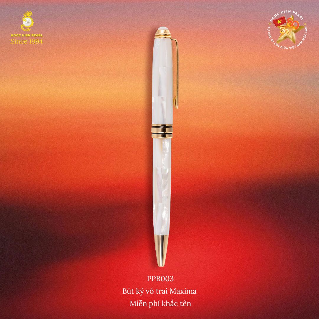  Bút vỏ trai Maxima mạ vàng PPB003 
