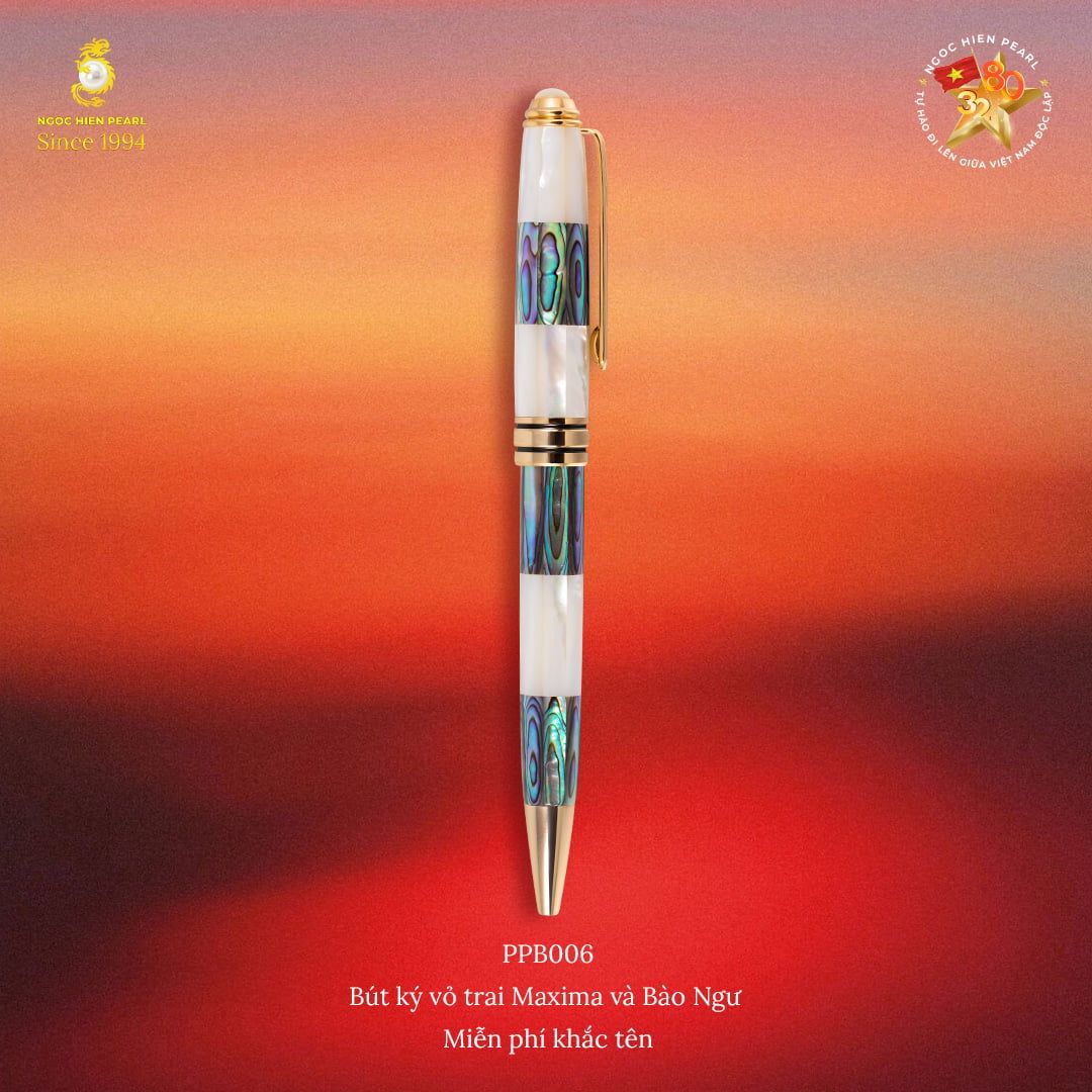  Bút vỏ trai Maxima - Bào ngư mạ vàng PPB006 