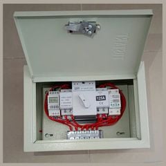 Tủ ATS chuyển nguồn tự động giữa 2 công tơ 125a 1 pha