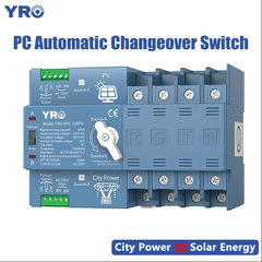 Bộ chuyển nguồn ATS 3 pha 100A 125A YRO, chuyển đổi giữa 2 nguồn điện không gián đoạn