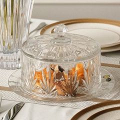 ĐĨA PHA LÊ TULIP CÓ NẮP 23CM