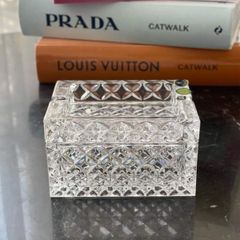 GẠT TÀN PHA LÊ KÈM HỘP ĐỰNG THUỐC LÁ 2 NGĂN 12CM