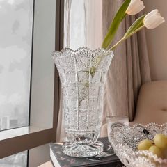 LỌ HOA PHA LÊ CHÂN ĐẾ TRÒN 30.5CM