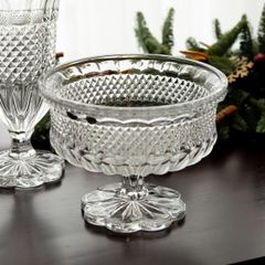 MÂM BỒNG PHA LÊ ALEXANDRIA CHÂN ĐẾ HOA 25CM