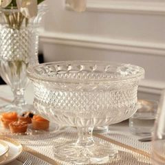 MÂM BỒNG PHA LÊ ALEXANDRIA CHÂN ĐẾ HOA 25CM