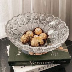MÂM BỒNG PHA LÊ 25CM CRYSTAL
