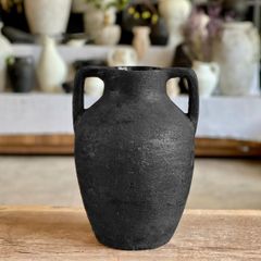 BÌNH HOA TRANG TRÍ RUSTIC MÀU ĐEN