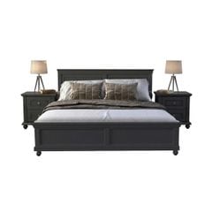 BỘ PHÒNG NGỦ HARPER MÀU ĐEN 1.8 2 TÁP