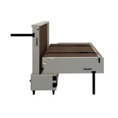 GIƯỜNG NGỦ THÔNG MINH HENDERSON XTRA BED MÀU XÁM KÈM NỆM