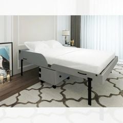 GIƯỜNG NGỦ THÔNG MINH HENDERSON XTRA BED MÀU XÁM KÈM NỆM