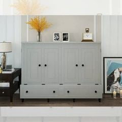 GIƯỜNG NGỦ THÔNG MINH HENDERSON XTRA BED MÀU XÁM KÈM NỆM