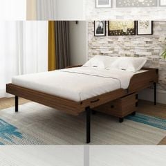GIƯỜNG NGỦ THÔNG MINH HENDERSON XTRA BED MÀU NÂU CAMEL KÈM NỆM