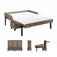 GIƯỜNG NGỦ THÔNG MINH BROOKLYN XTRA BED MÀU XÁM KÈM NỆM