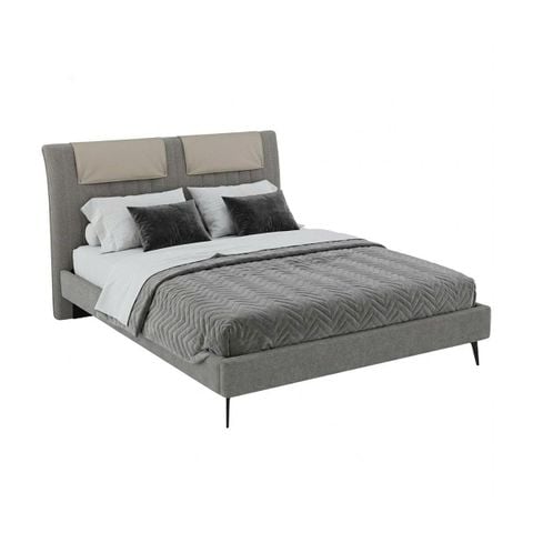GIƯỜNG NGỦ MILANO MÀU XÁM 1.6