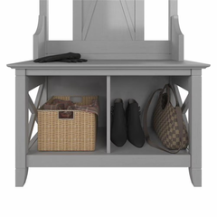 GHẾ BENCH KÈM MẮC TREO ĐỒ KEYWEST MÀU XÁM