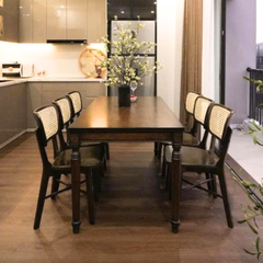BỘ BÀN ĂN 6 GHẾ PORTER 1.8