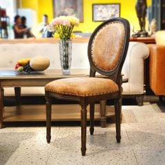 GHẾ TỰA LOUIS FRENCH MÀU NÂU