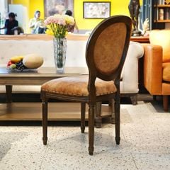 GHẾ TỰA LOUIS FRENCH MÀU NÂU