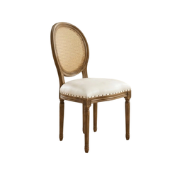 GHẾ TỰA LOUIS FRENCH MÀU NÂU LƯNG MÂY