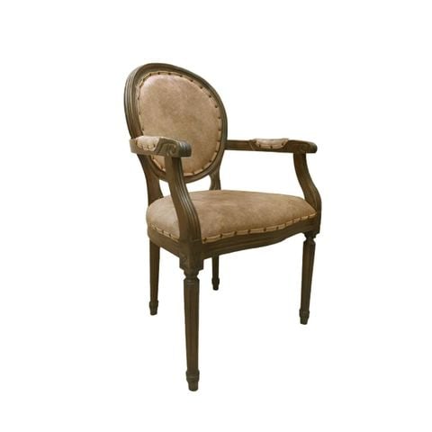 GHẾ ARMCHAIR LOUIS FRENCH MÀU NÂU