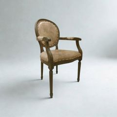 GHẾ ARMCHAIR LOUIS FRENCH MÀU NÂU