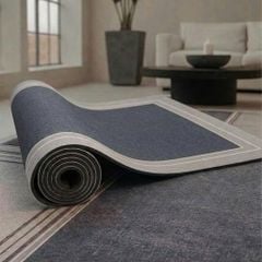 BỘ 2 THẢM TRẢI SÀN MÀU ĐEN