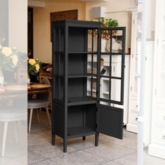 TỦ KÍNH TRƯNG BÀY HAWTHORNE MÀU ĐEN