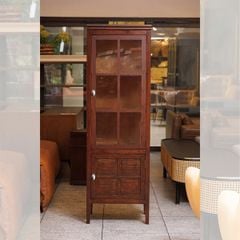 TỦ KÍNH TRƯNG BÀY HAWTHORNE MÀU NÂU