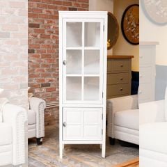 TỦ KÍNH TRƯNG BÀY HAWTHORNE MÀU TRẮNG