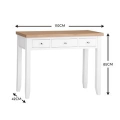 BỘ BÀN TRANG ĐIỂM EATON MÀU TRẮNG