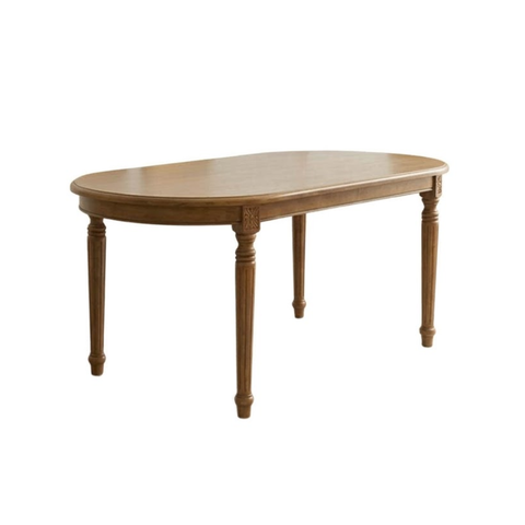 BÀN ĂN OVAL LOUIS FRENCH 1.8 MÀU TỰ NHIÊN