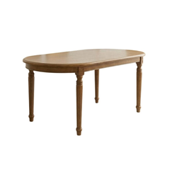BÀN ĂN OVAL LOUIS FRENCH 1.8 MÀU TỰ NHIÊN
