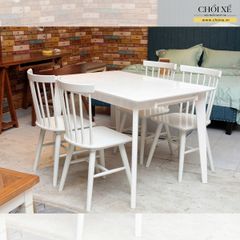 BÀN ĂN KATARINA MÀU TRẮNG 1.2