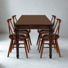 BỘ BÀN ĂN 4 GHẾ PORTER 1.4